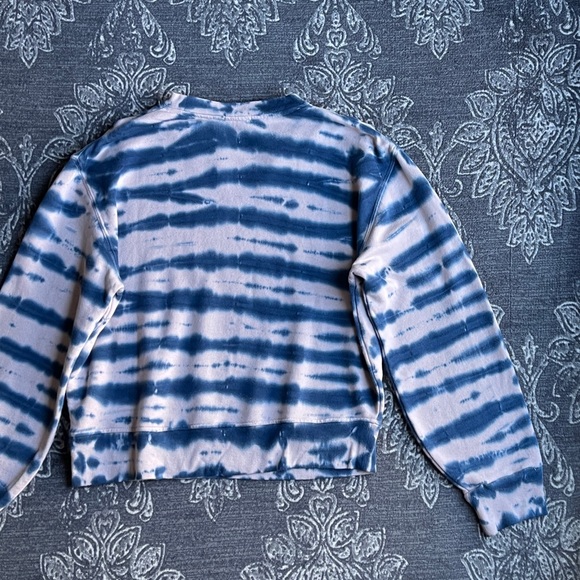 Rails Ramona Striped Indigo Tie Dye Sweatshirt Size Small - Picture 7 of 7